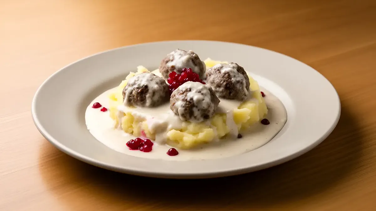 Beef meatballs & mash