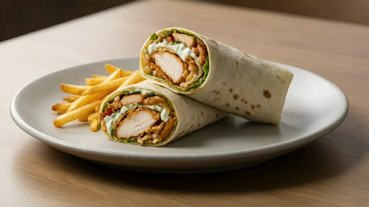 Chicken gyros wrap