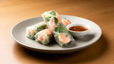 Prawn summer rolls