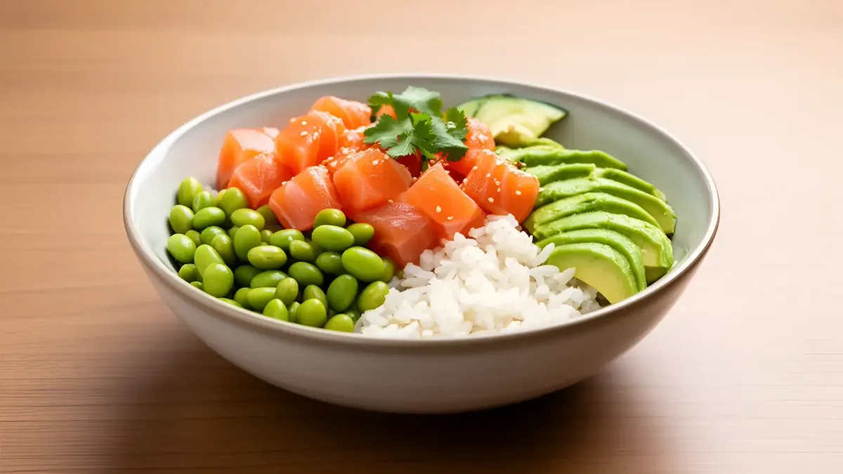 Salmon poke bowl