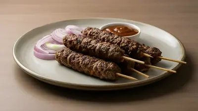 Seekh kebab platter
